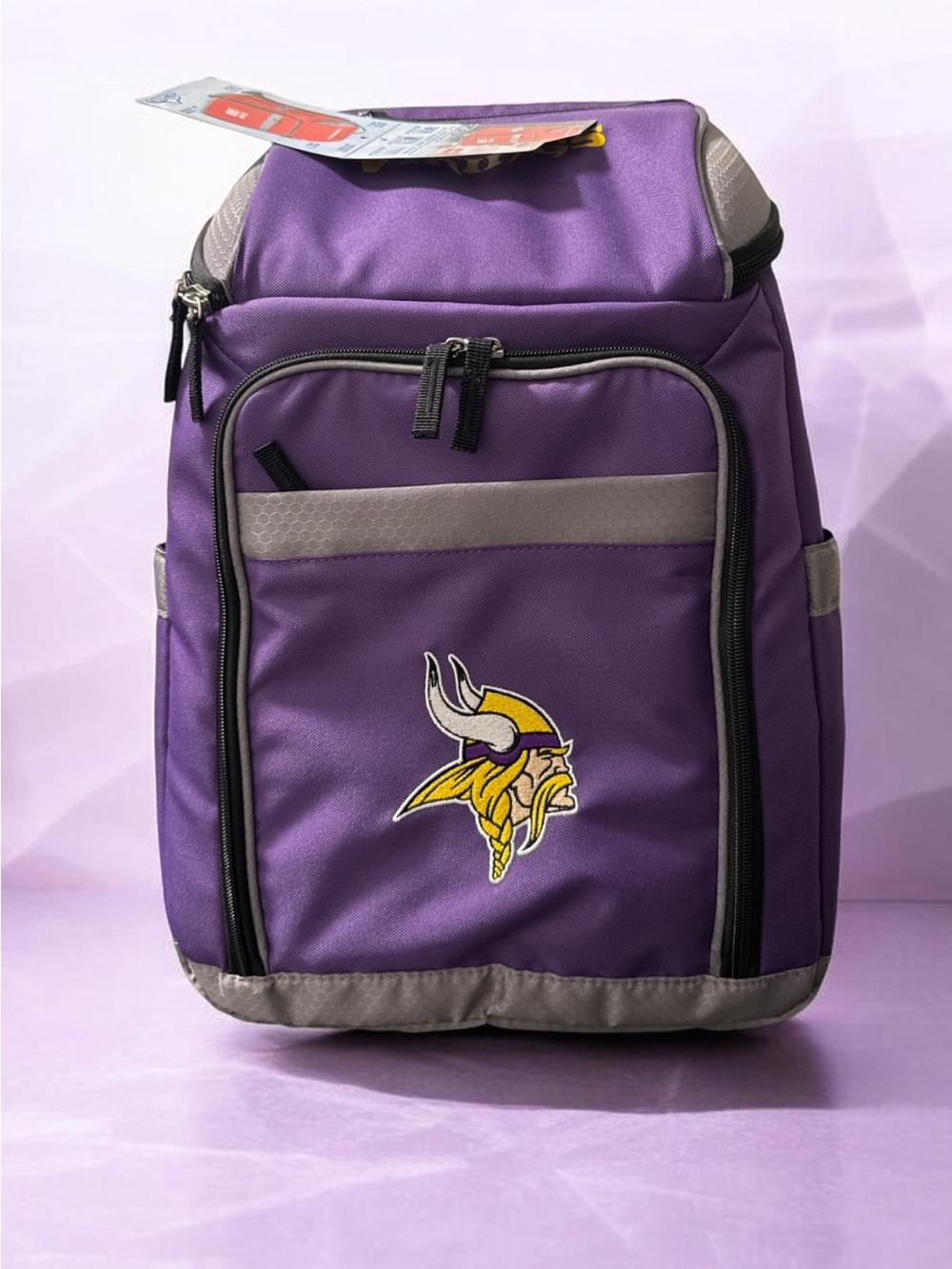 Rawlings Purple and Gray Minnesota Vikings Backpack with Team Logo
